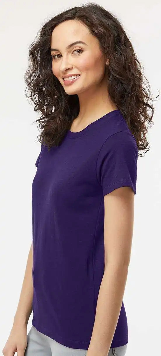 M&amp;o 4810 Women’s Gold Soft Touch T-shirt - Purple