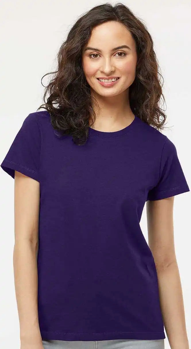 M&amp;o 4810 Women’s Gold Soft Touch T-shirt - Purple