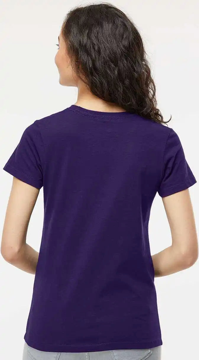 M&amp;o 4810 Women’s Gold Soft Touch T-shirt - Purple