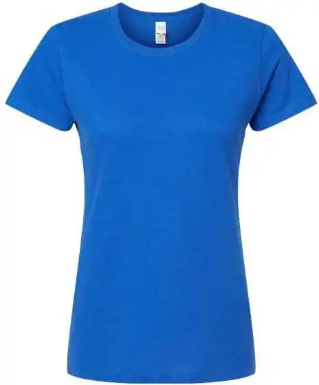M&amp;o 4810 Women’s Gold Soft Touch t Shirt Royal