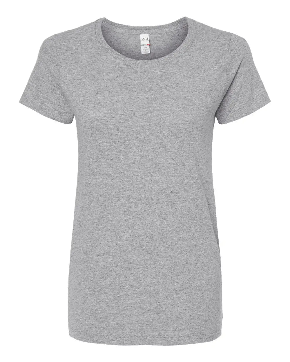 M&o 4810m Women’s Gold Soft Touch T-shirt - 4810 - Athletic Gray - Ladies Xs