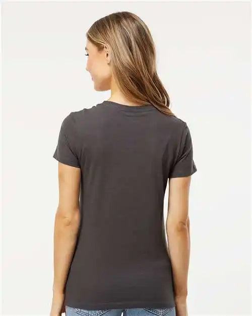 M&amp;o 4810m Women’s Gold Soft Touch T-shirt - 4810 - Charcoal