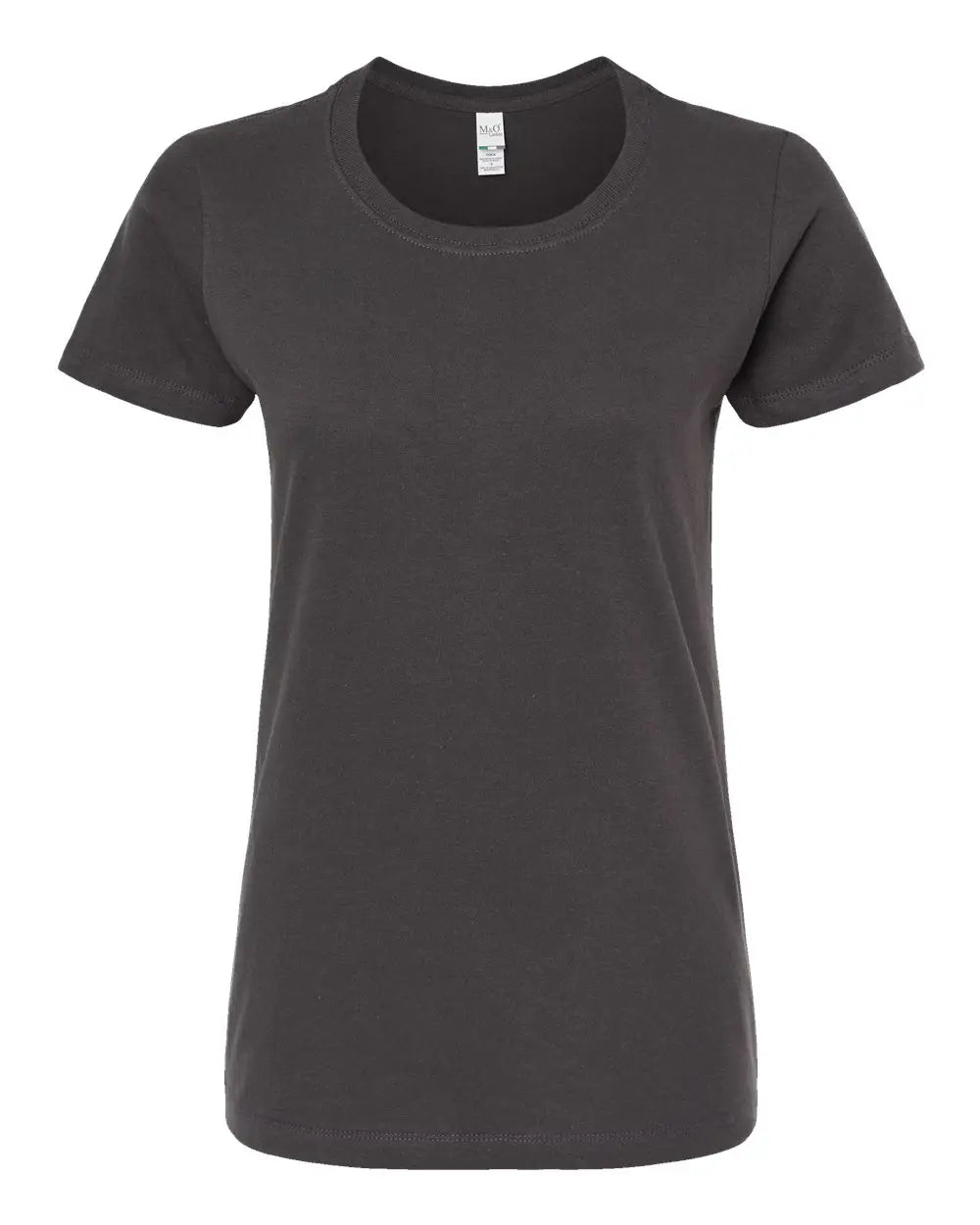 M&o 4810m Women’s Gold Soft Touch T-shirt - 4810 - Charcoal - Ladies s