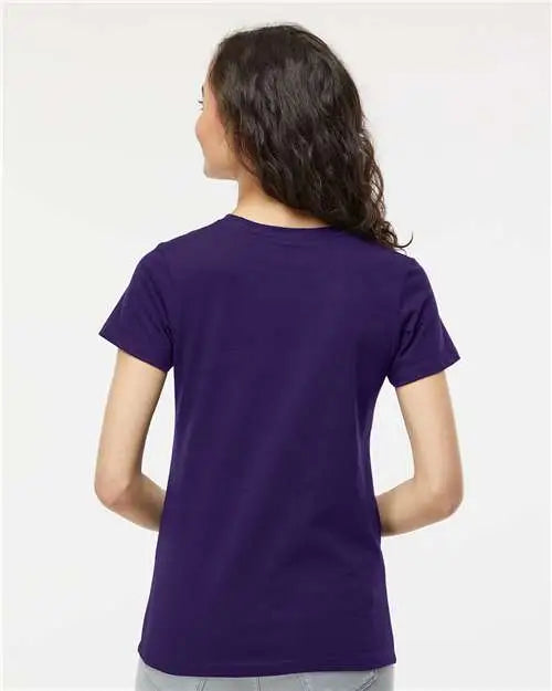 M&o 4810m Women’s Gold Soft Touch T-shirt - 4810 - Purple