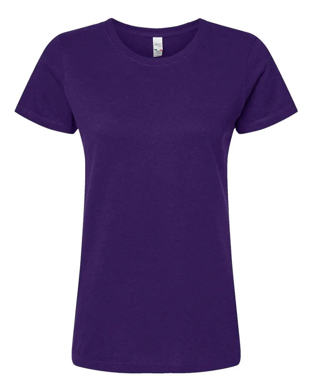 M&o 4810m Women’s Gold Soft Touch T-shirt - 4810 - Purple - Ladies s