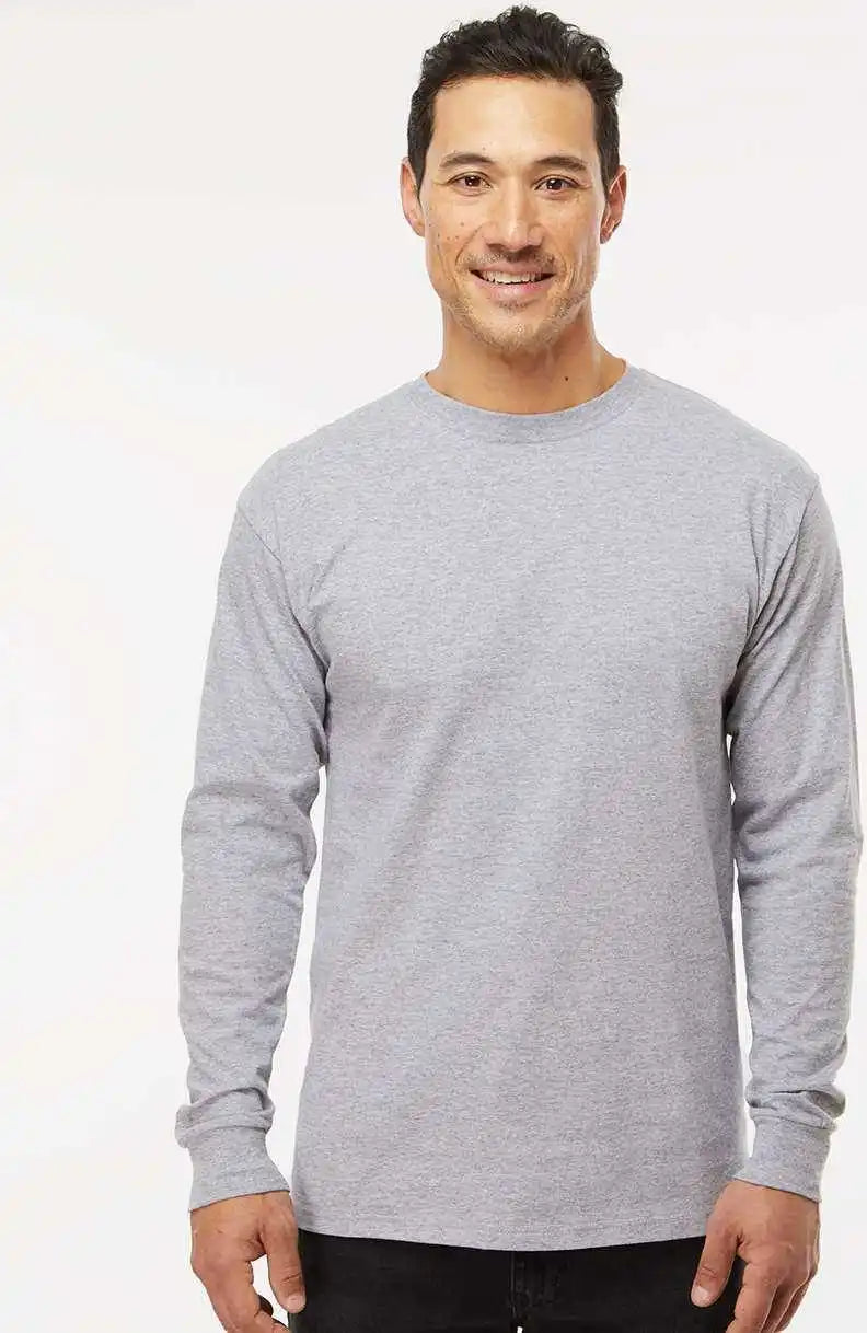 M&o 4820 Gold Soft Touch Long Sleeve t Shirt Athletic Gray