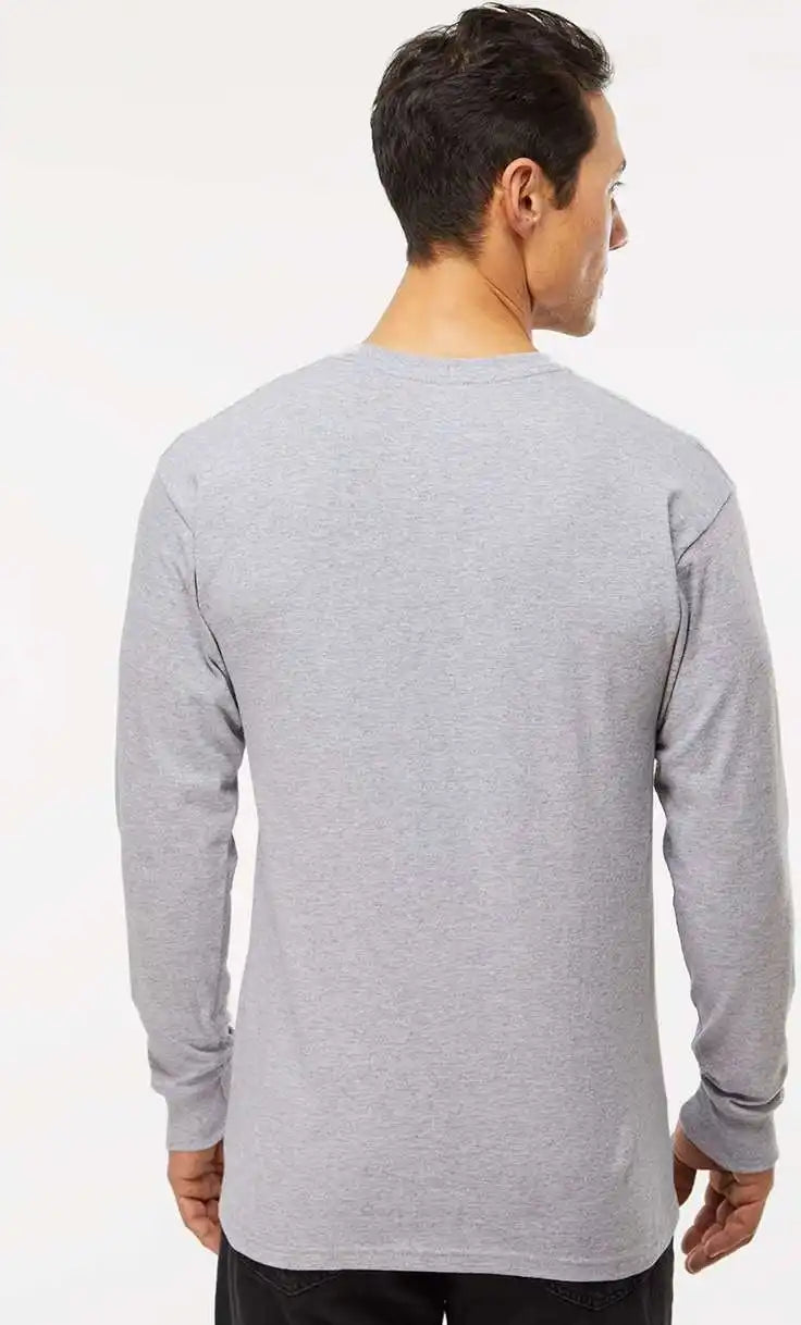 M&o 4820 Gold Soft Touch Long Sleeve t Shirt Athletic Gray