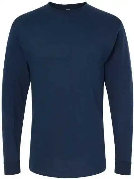 M&o 4820 Gold Soft Touch Long Sleeve t Shirt Deep Navy