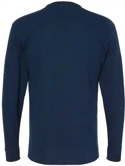 M&o 4820 Gold Soft Touch Long Sleeve t Shirt Deep Navy