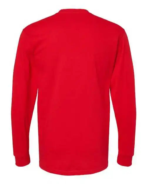 M&o 4820 Gold Soft Touch Long Sleeve t Shirt Deep Red
