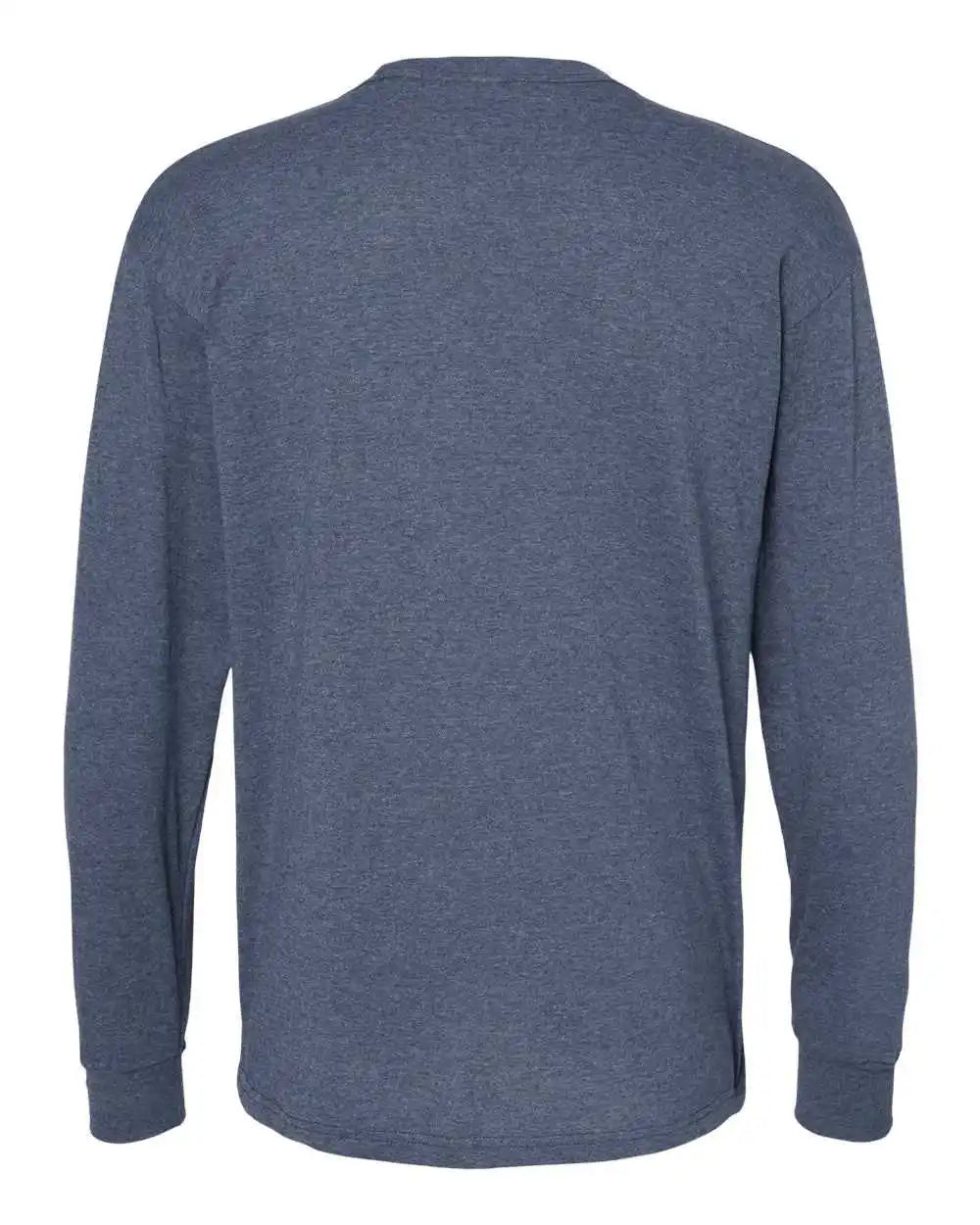M&o 4820 Gold Soft Touch Long Sleeve t Shirt Heather Navy