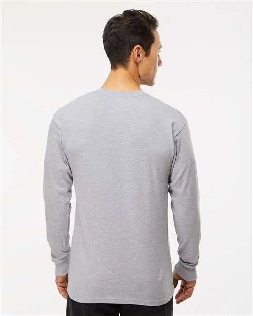 M&o 4820m Gold Soft Touch Long Sleeve T-shirt - 4820 - Athletic Gray