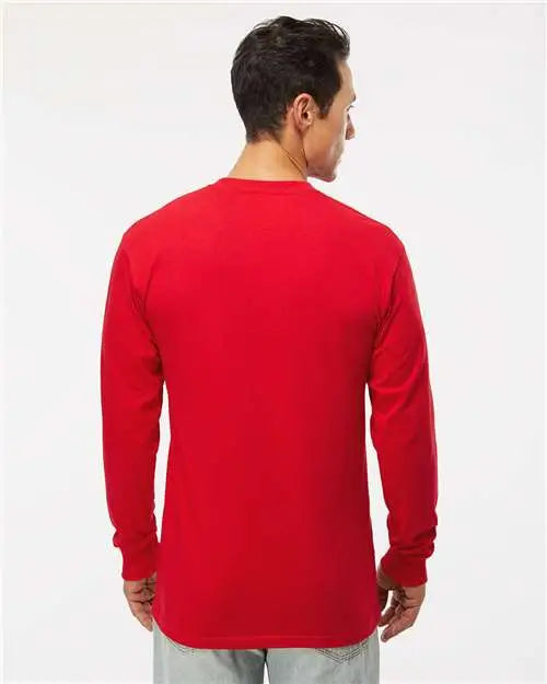 M&o 4820m Gold Soft Touch Long Sleeve T-shirt - 4820 - Deep Red
