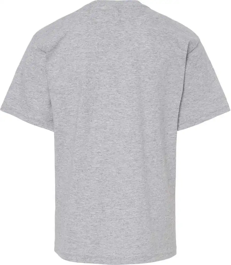 M&amp;o 4850 Youth Gold Soft Touch t Shirt Athletic Gray