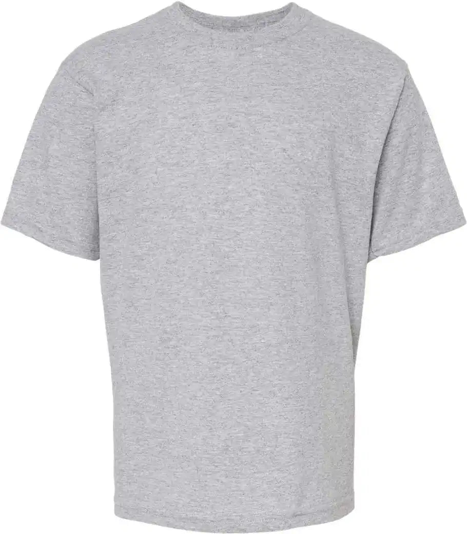 M&amp;o 4850 Youth Gold Soft Touch t Shirt Athletic Gray