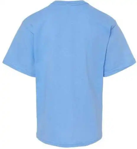 M&amp;o 4850 Youth Gold Soft Touch t Shirt Carolina Blue