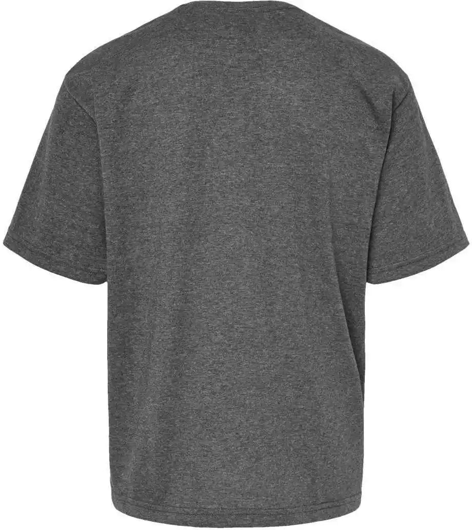 M&amp;o 4850 Youth Gold Soft Touch T-shirt - Dark Heather