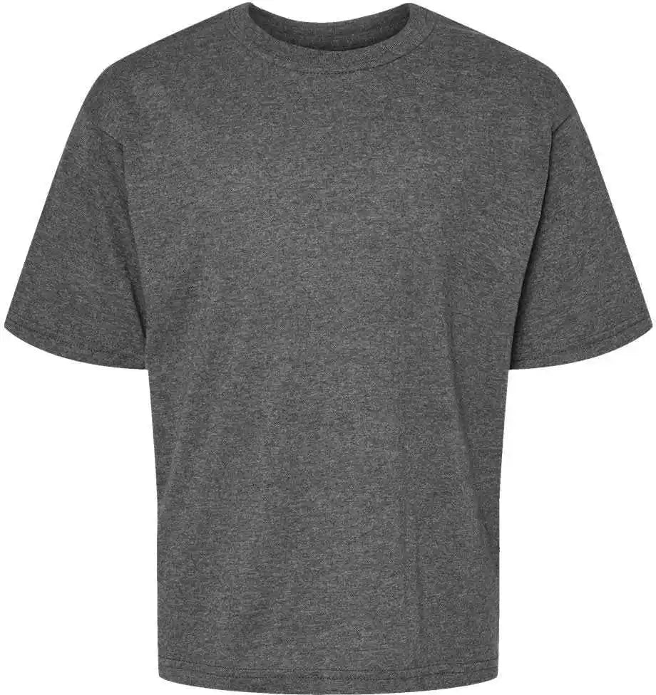 M&amp;o 4850 Youth Gold Soft Touch T-shirt - Dark Heather