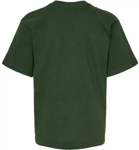 M&amp;o 4850 Youth Gold Soft Touch t Shirt Forest Green