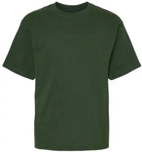 M&amp;o 4850 Youth Gold Soft Touch t Shirt Forest Green