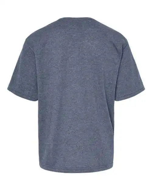 M&amp;o 4850 Youth Gold Soft Touch t Shirt Heather Navy