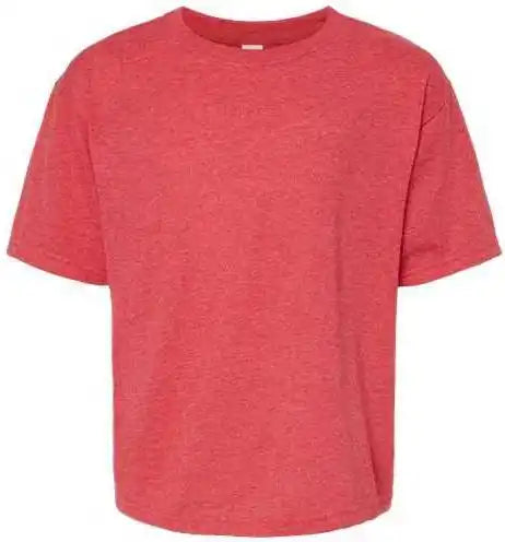 M&o 4850 Youth Gold Soft Touch T-shirt - Heather Red