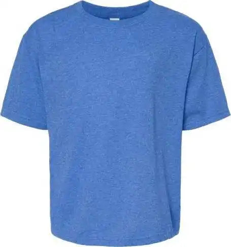 M&amp;o 4850 Youth Gold Soft Touch T-shirt - Heather Royal