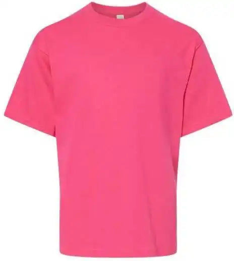 M&amp;o 4850 Youth Gold Soft Touch t Shirt Heliconia