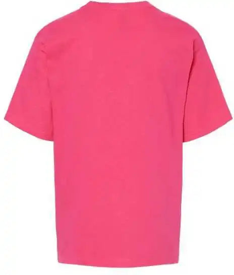 M&amp;o 4850 Youth Gold Soft Touch t Shirt Heliconia