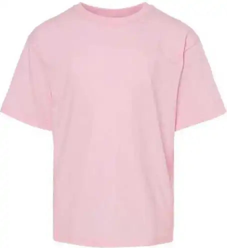 M&amp;o 4850 Youth Gold Soft Touch t Shirt Light Pink