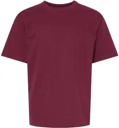 M&amp;o 4850 Youth Gold Soft Touch t Shirt Maroon