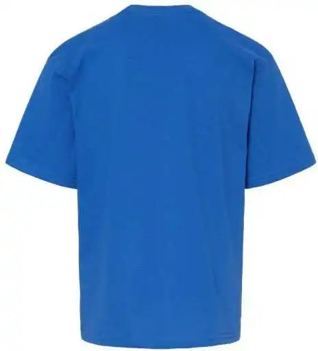 M&amp;o 4850 Youth Gold Soft Touch t Shirt Royal