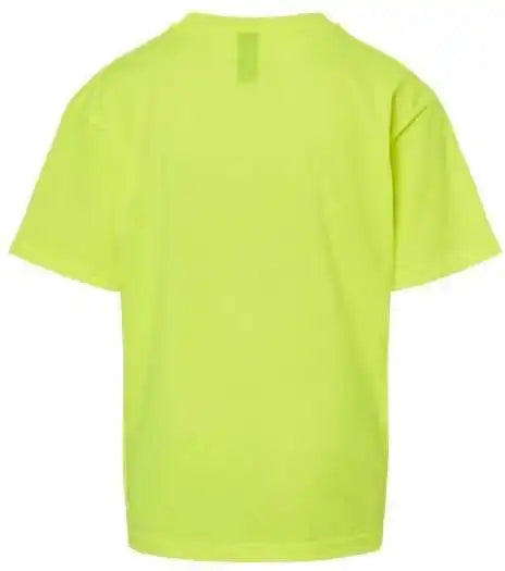 M&amp;o 4850 Youth Gold Soft Touch T-shirt - Safety Green
