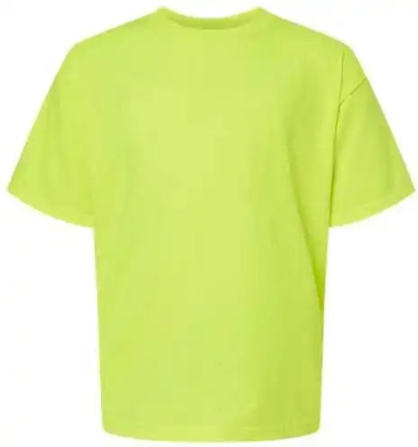 M&amp;o 4850 Youth Gold Soft Touch T-shirt - Safety Green