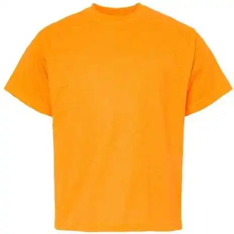 M&amp;o 4850 Youth Gold Soft Touch t Shirt Safety Orange