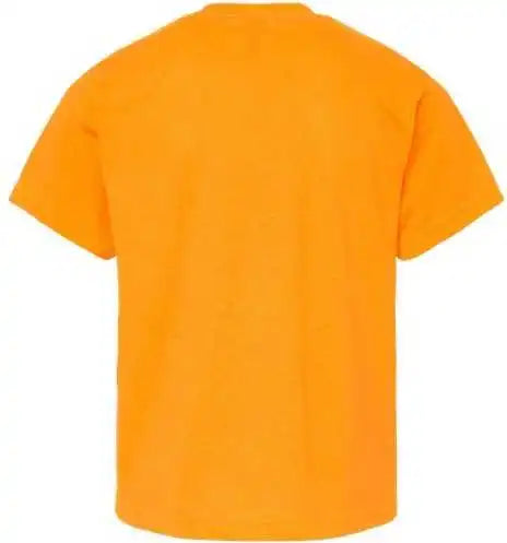 M&amp;o 4850 Youth Gold Soft Touch t Shirt Safety Orange