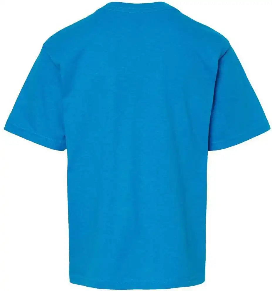 M&o 4850 Youth Gold Soft Touch t Shirt Turquoise