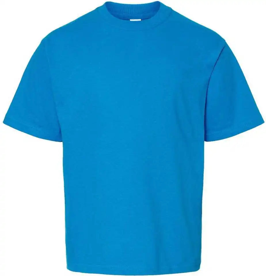 M&o 4850 Youth Gold Soft Touch t Shirt Turquoise