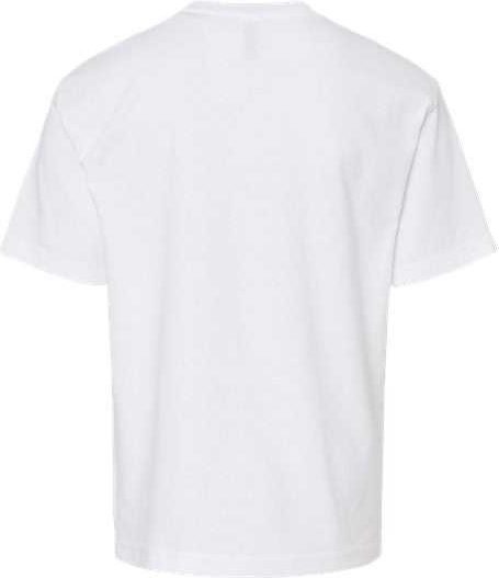 M&o 4850 Youth Gold Soft Touch T-shirt - White