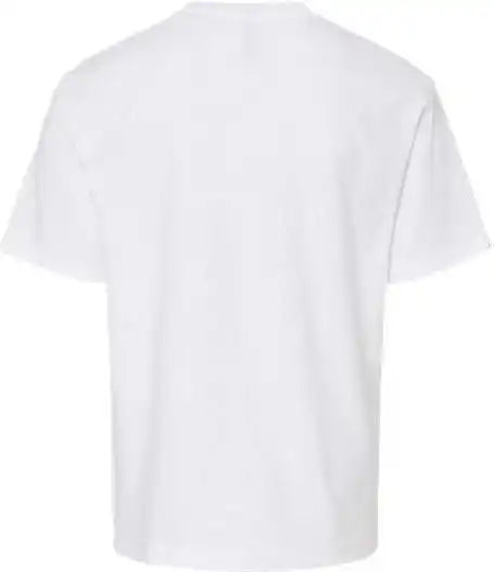 M&amp;o 4850 Youth Gold Soft Touch t Shirt White