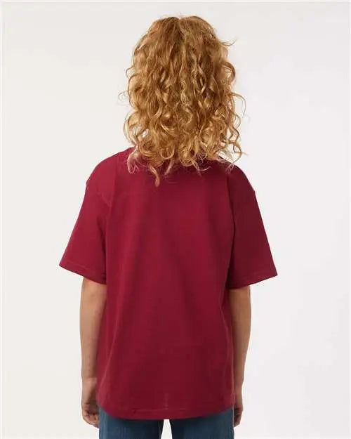 M&o 4850m Youth Gold Soft Touch T-shirt - 4850 - Cardinal Red