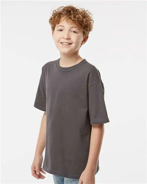M&o 4850m Youth Gold Soft Touch T-shirt - 4850 - Charcoal