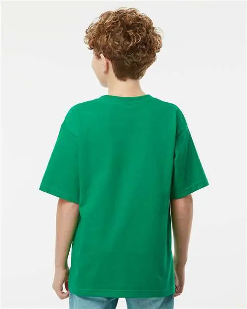 M&o 4850m Youth Gold Soft Touch T-shirt - 4850 - Fine Kelly Green