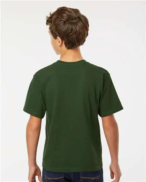 M&o 4850m Youth Gold Soft Touch T-shirt - 4850 - Forest Green