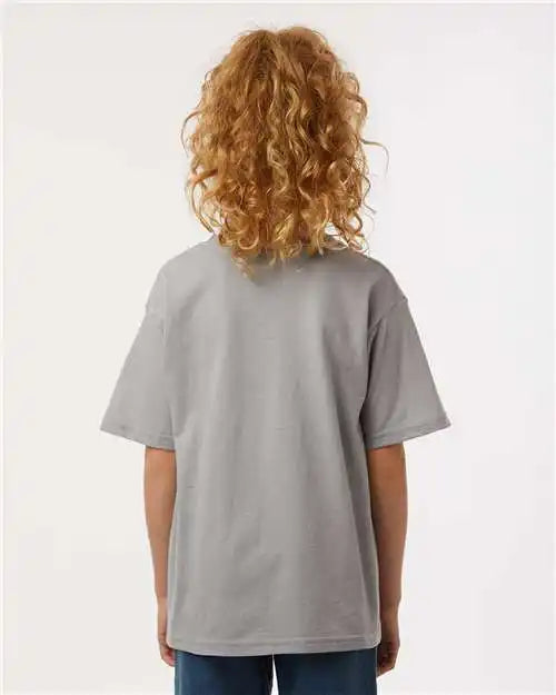 M&amp;o 4850m Youth Gold Soft Touch T-shirt - 4850 - Gravel