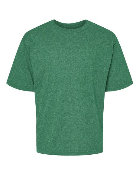 M&o 4850m Youth Gold Soft Touch T-shirt - 4850 - Heather Kelly Green