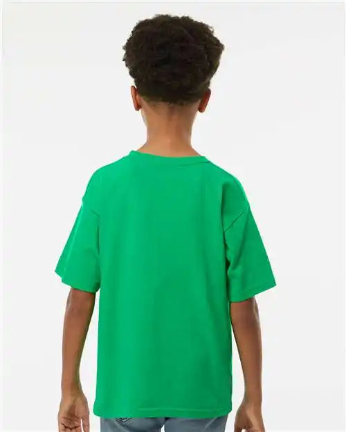 M&amp;o 4850m Youth Gold Soft Touch T-shirt - 4850 - Irish Green