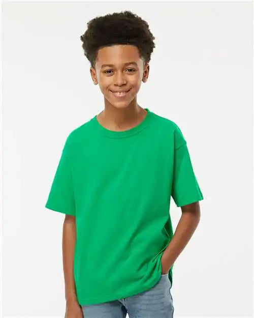 M&amp;o 4850m Youth Gold Soft Touch T-shirt - 4850 - Irish Green