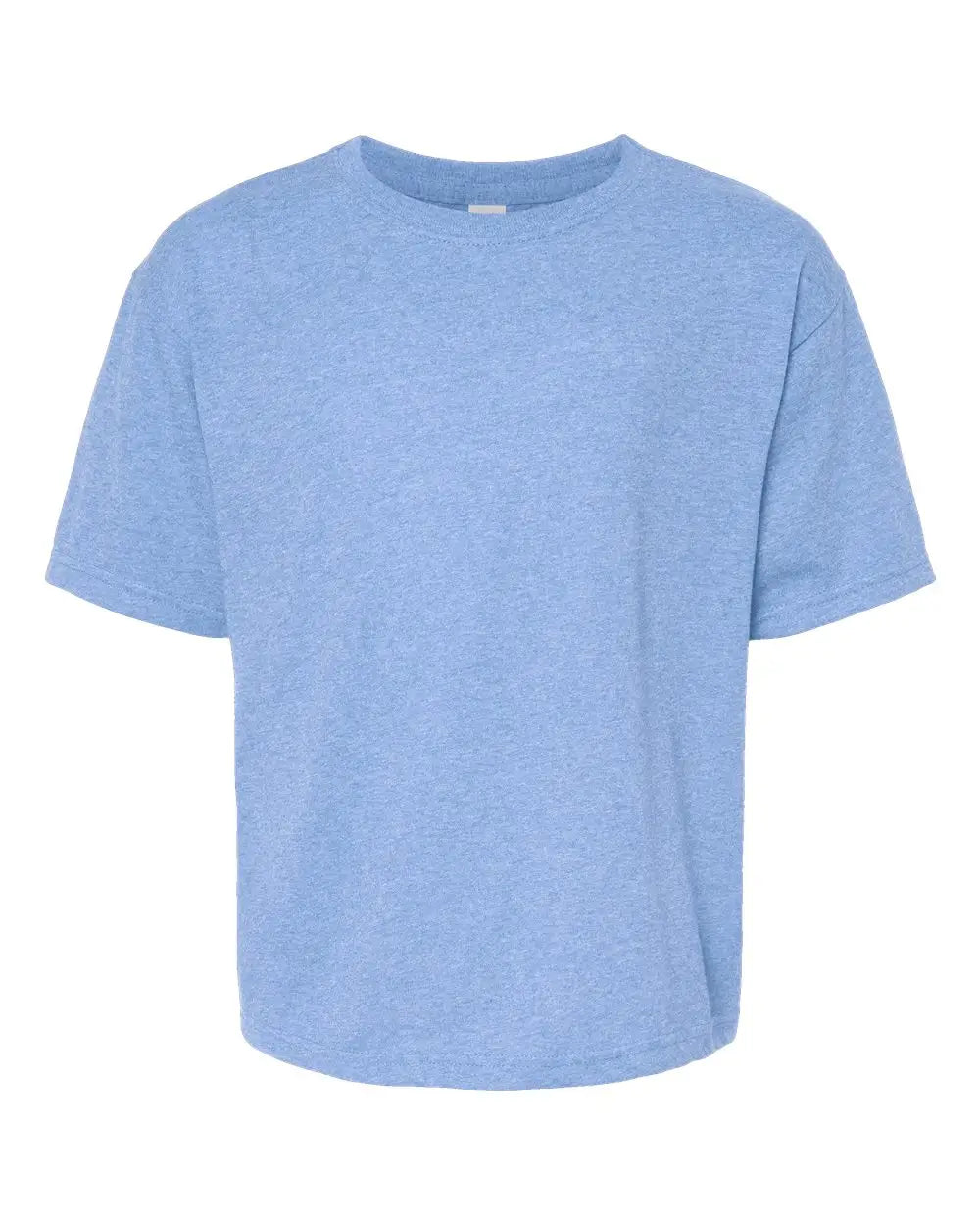 M&o 4850m Youth Gold Soft Touch T-shirt - 4850 - Light Blue Heather - Xs