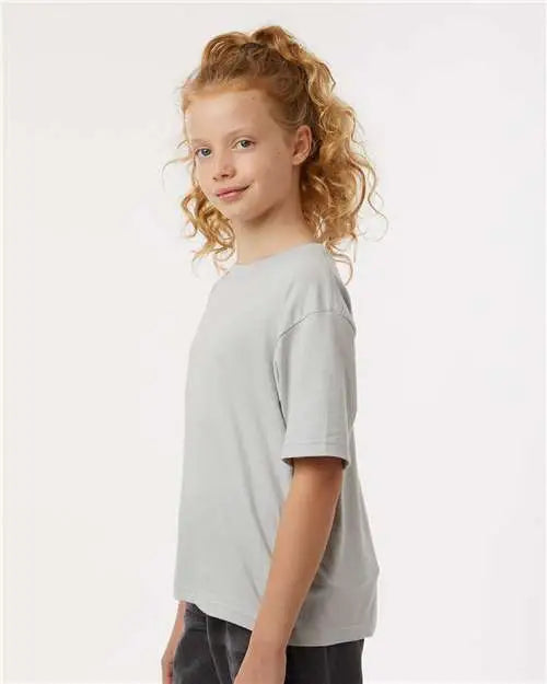M&o 4850m Youth Gold Soft Touch T-shirt - 4850 - Platinum